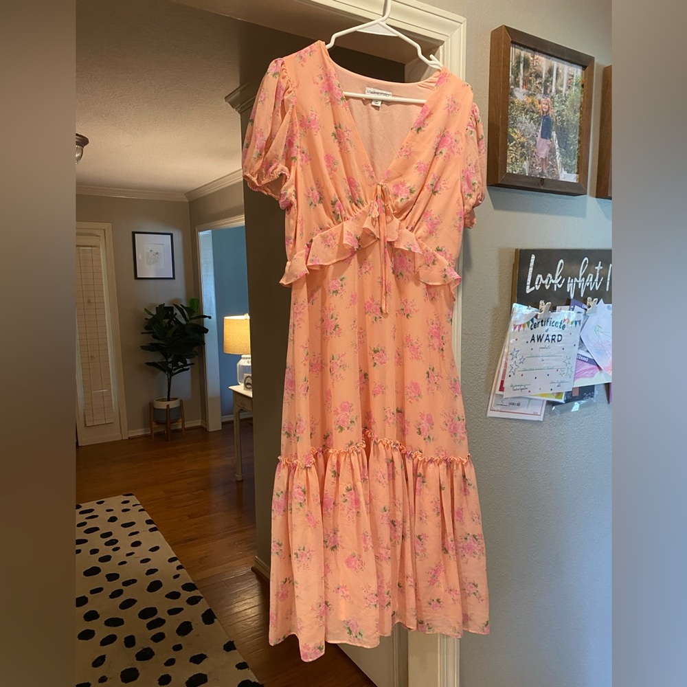 LoveShackFancy X Target floral tiered dress size 12.